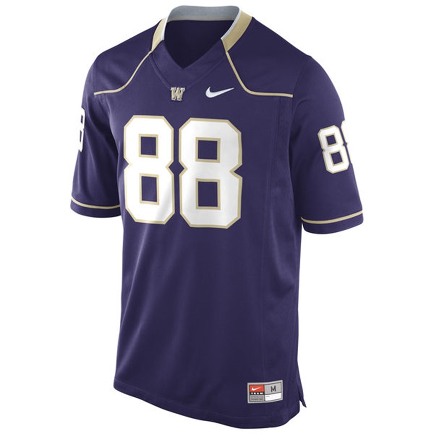male washington huskies purple 88 college football premier jersey