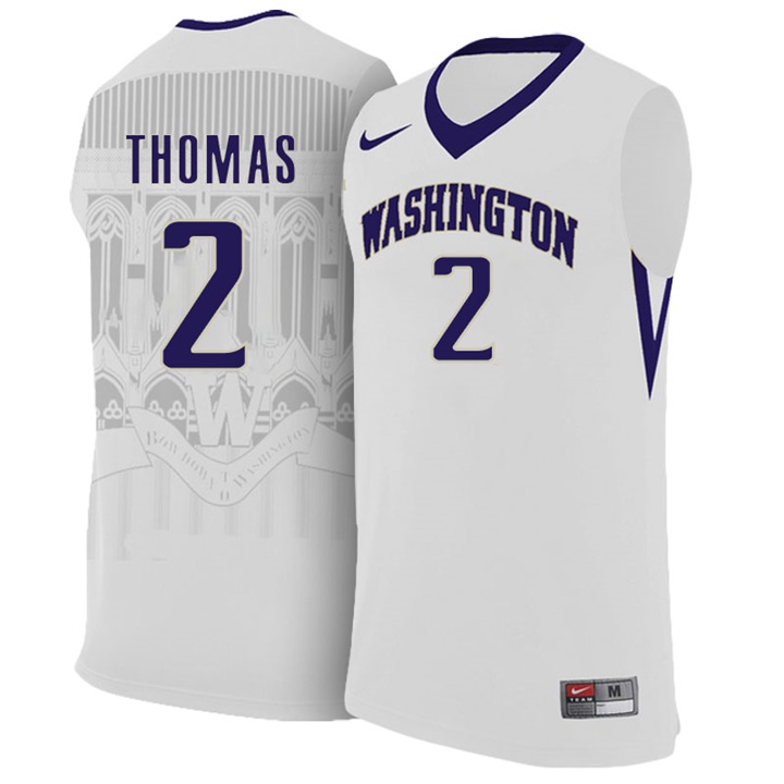 male washington huskies white isaiah thomas college basketball team jersey