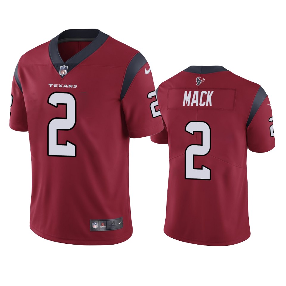 marlon mack texans jersey red vapor limited