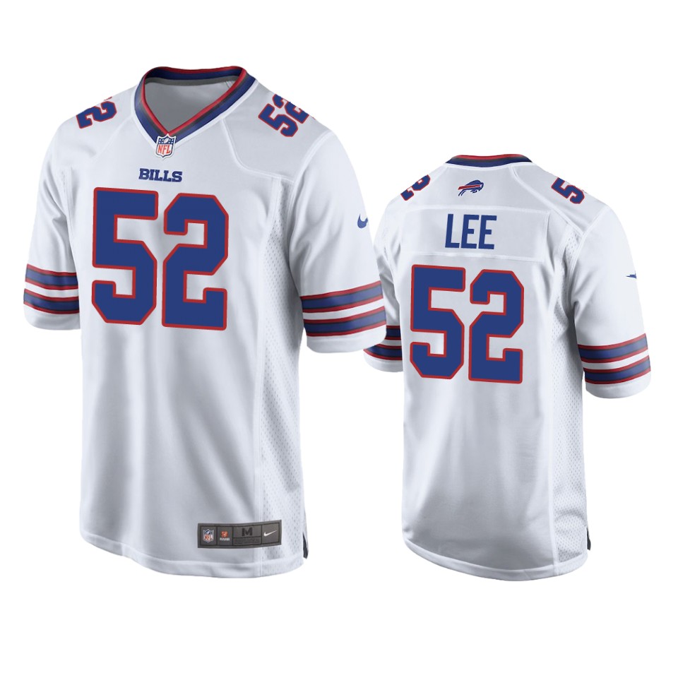 marquel lee bills white game jersey
