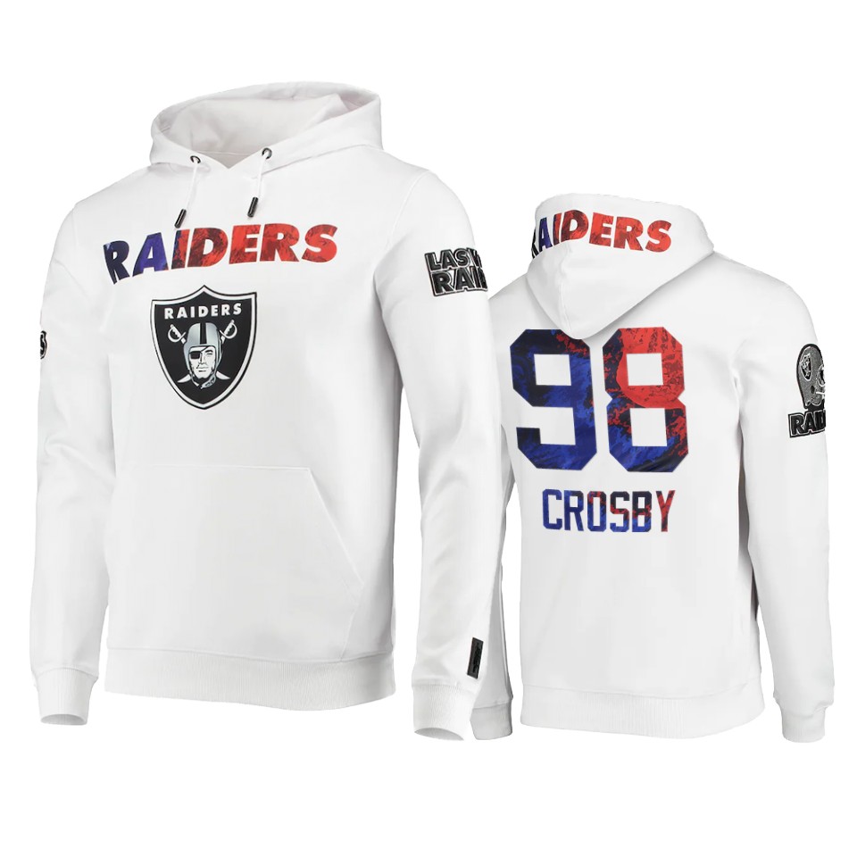 maxx crosby raiders white americana hoodie
