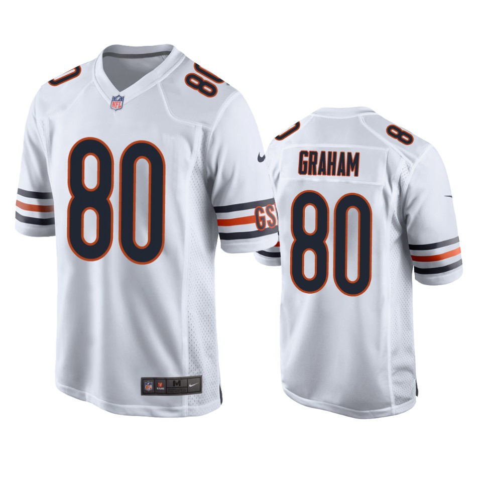 men's bears jimmy graham white game jersey