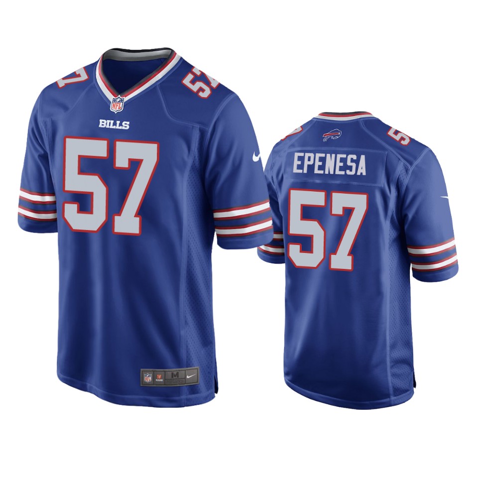 men's bills a.j. epenesa royal game jersey