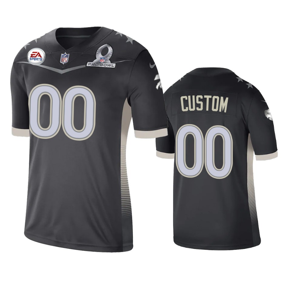 men's bills custom anthracite 2021 afc pro bowl game jersey