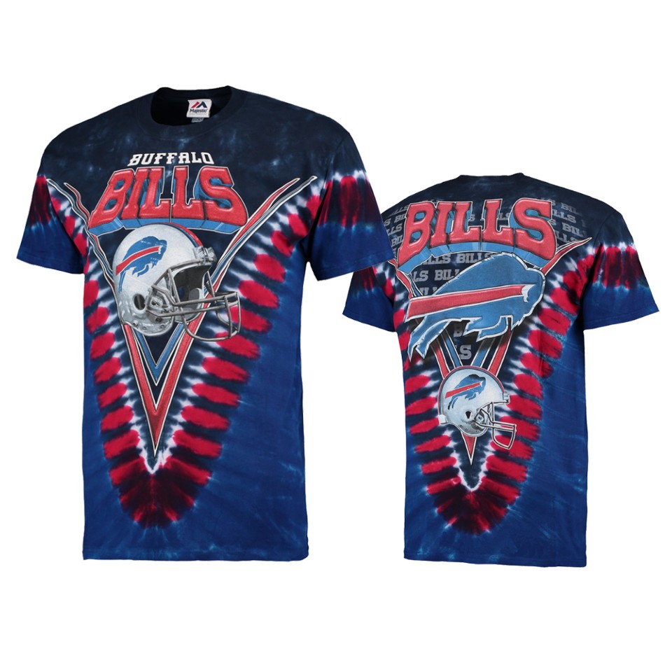 men's bills navy tie dye premium t shirt