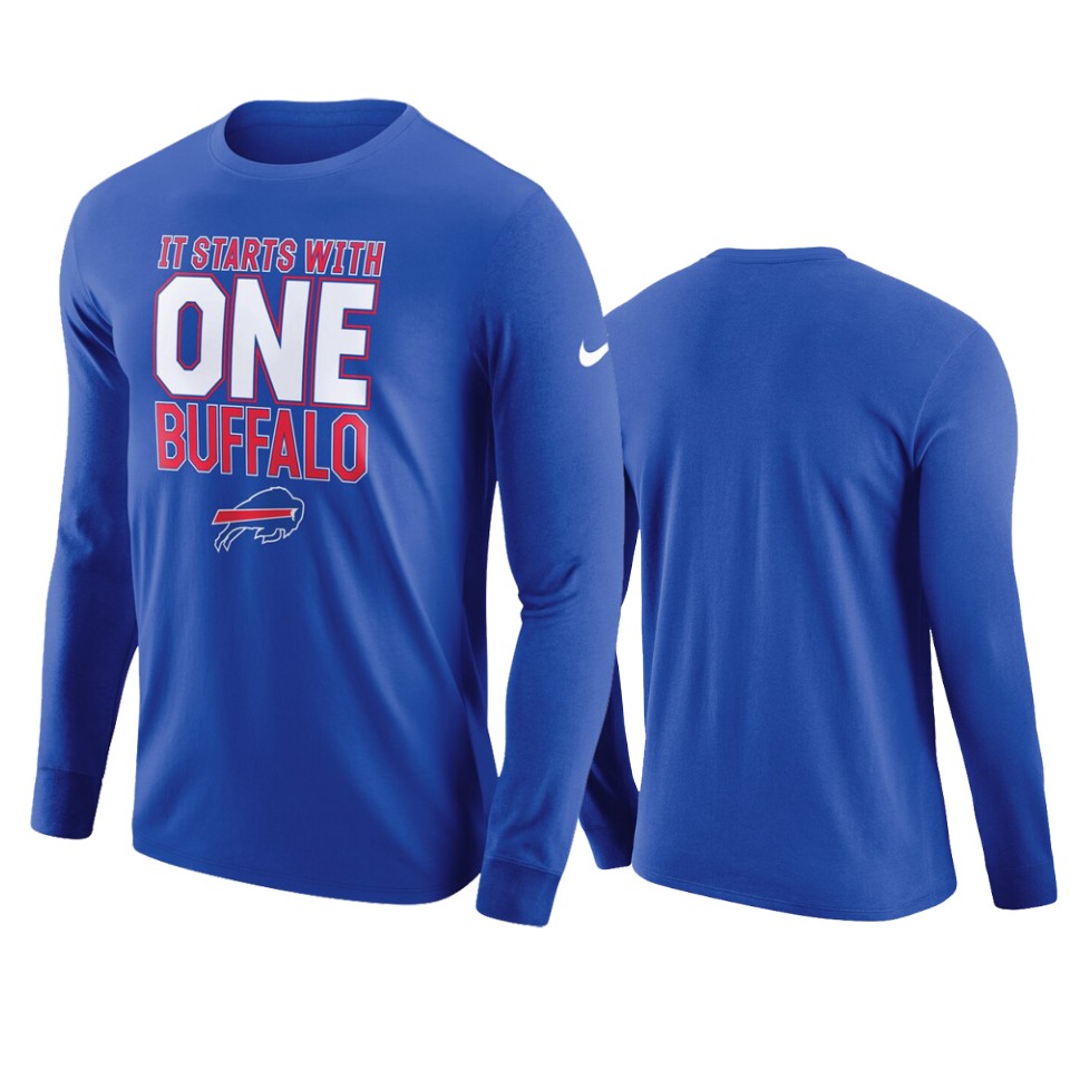 men's bills royal sideline local lockup performance t shirt