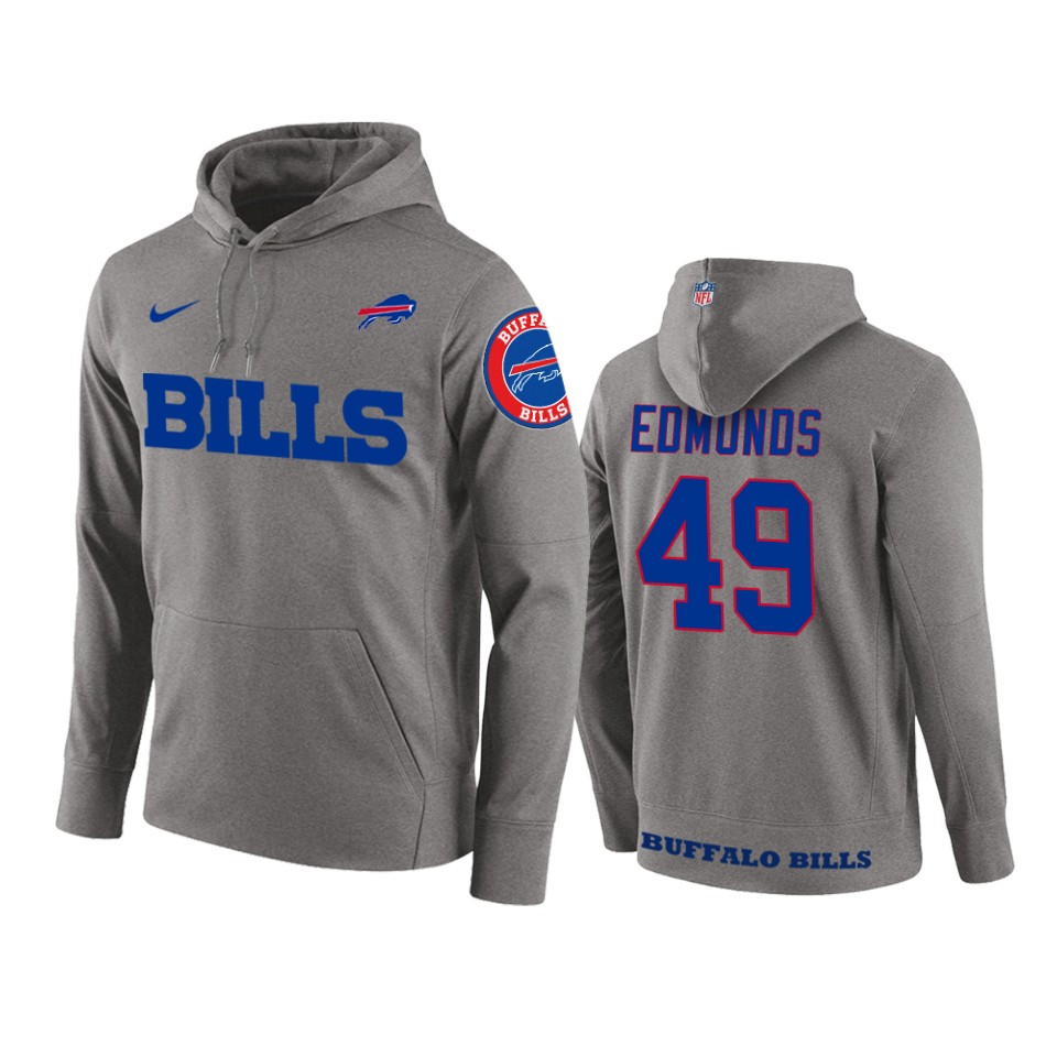 men's bills tremaine edmunds gray circuit wordmark hoodie