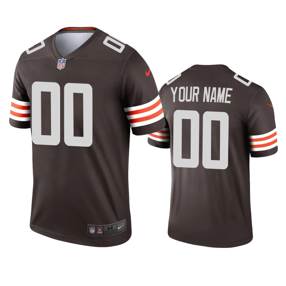 men's browns custom brown 2020 legend jersey