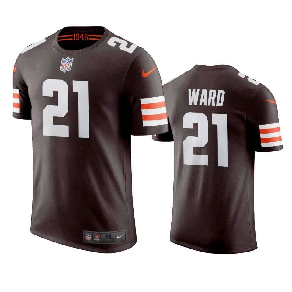 men's browns denzel ward nikebrown t shirt