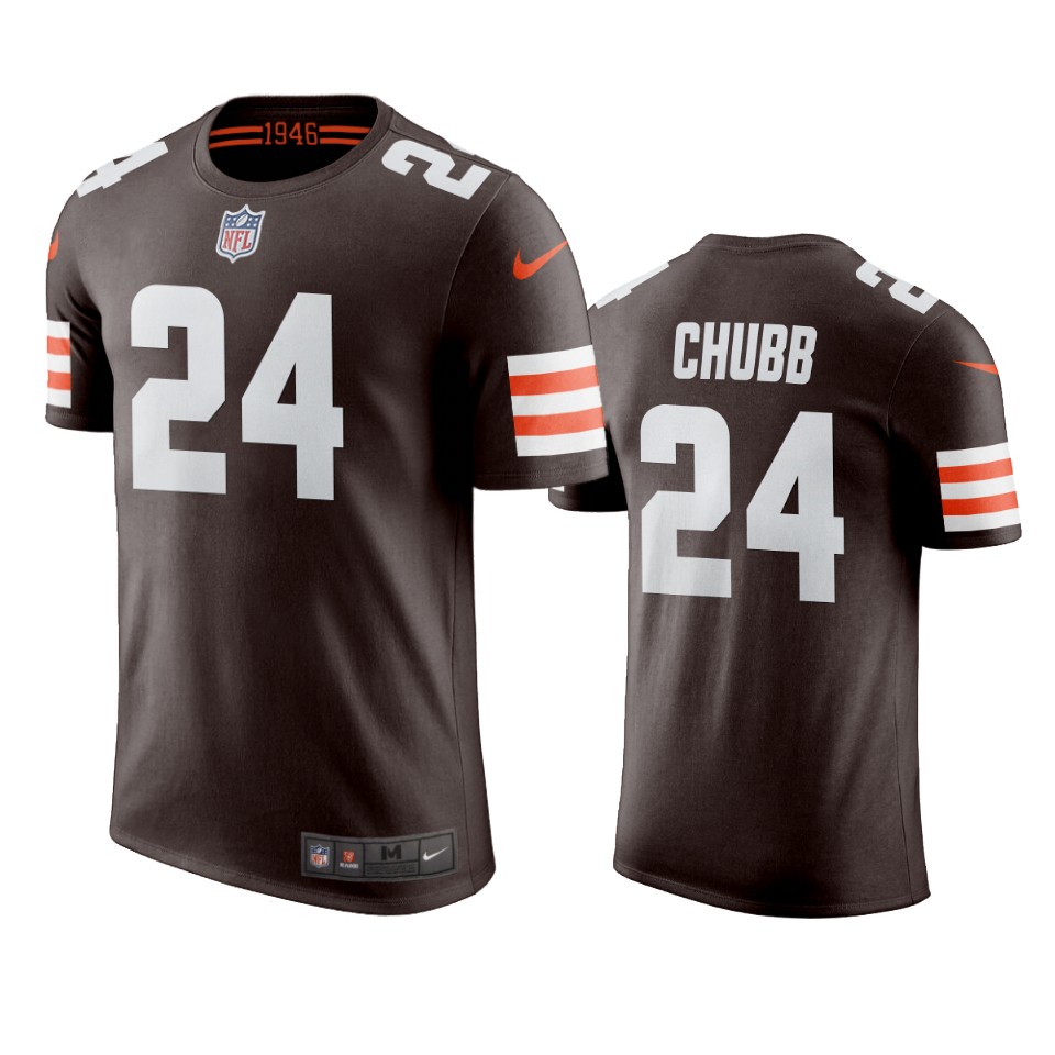 men's browns nick chubb nikebrown t shirt