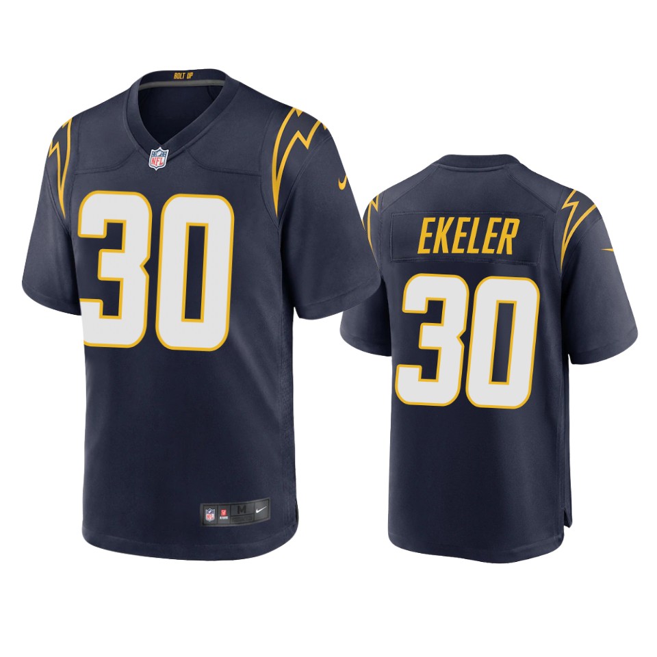 men's chargers austin ekeler navy 2020 game jersey