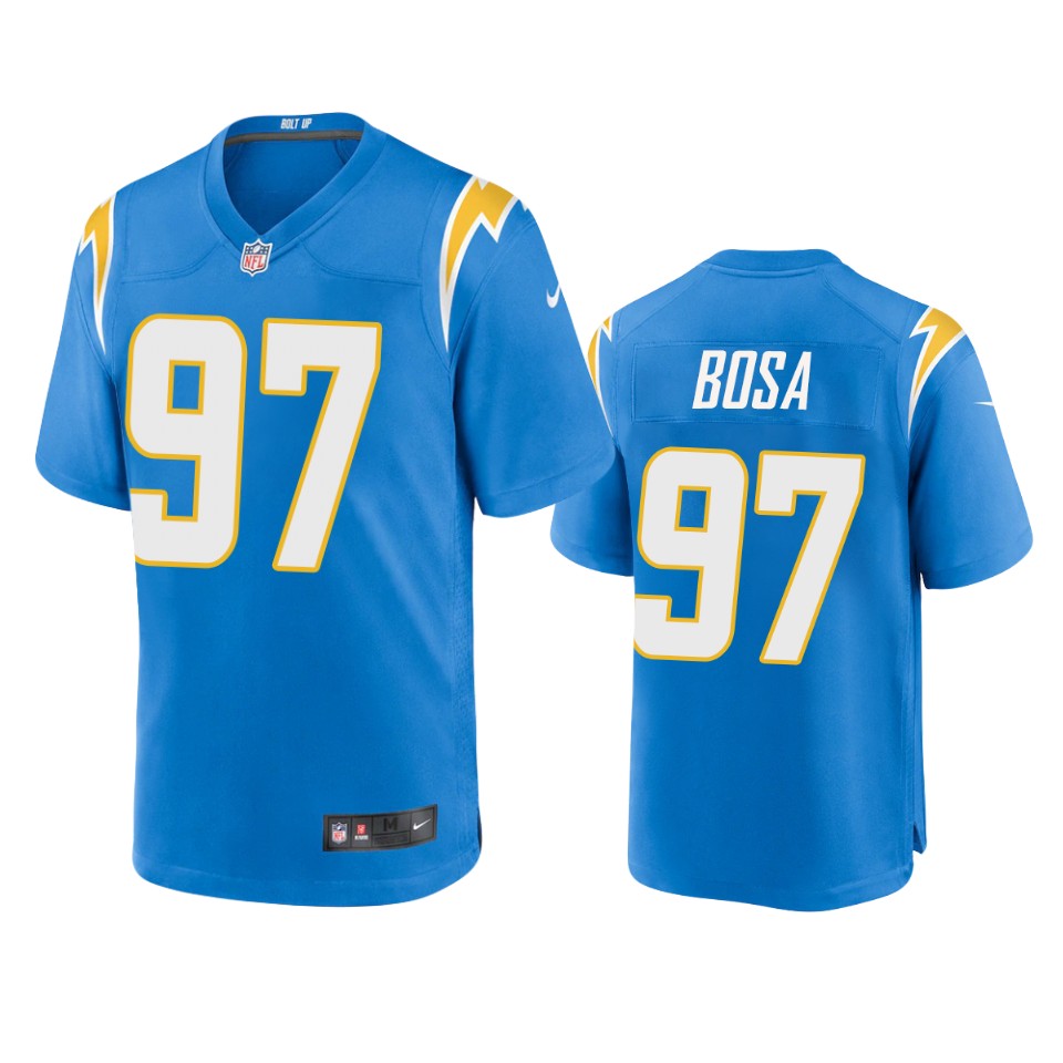 men's chargers joey bosa powder blue 2020 game jersey