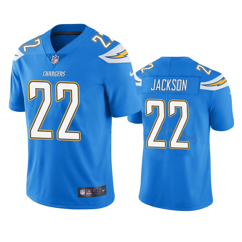 men's chargers justin jackson light blue vapor jersey