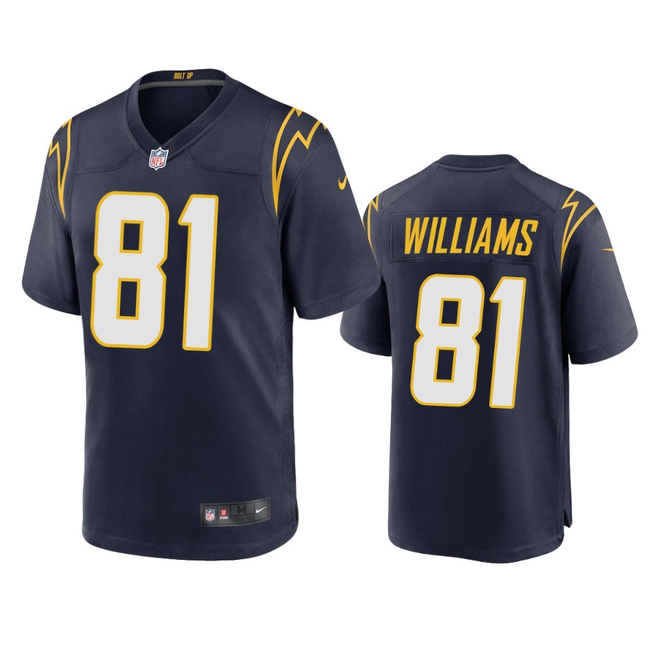 men's chargers mike williams navy 2020 game jersey