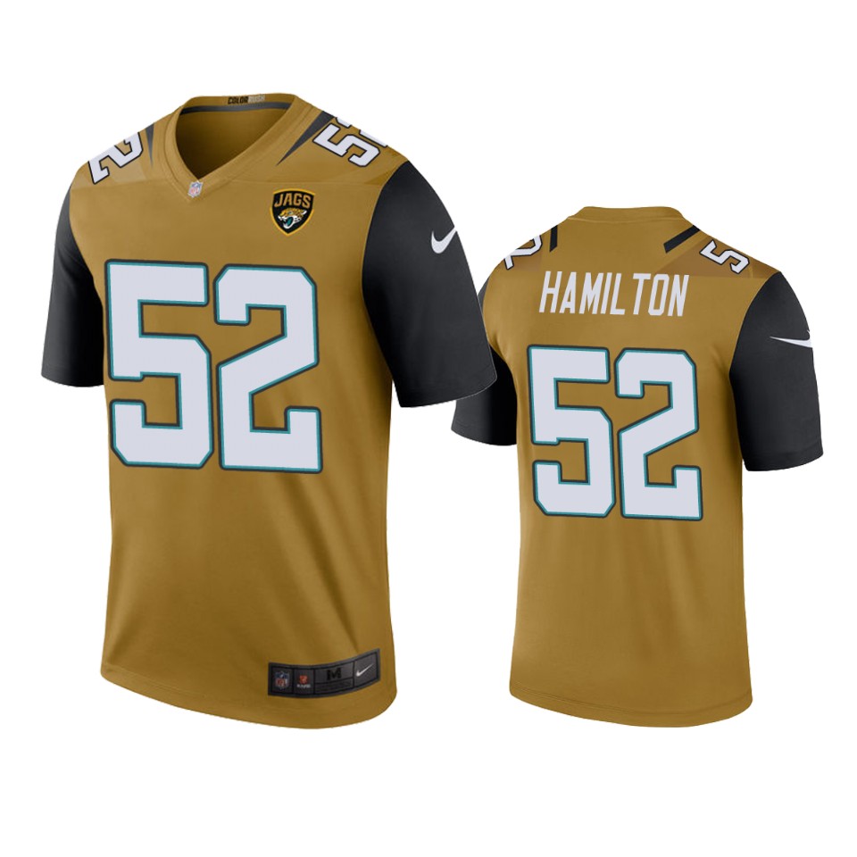 men's color rush legend jaguars davon hamilton bold gold jersey