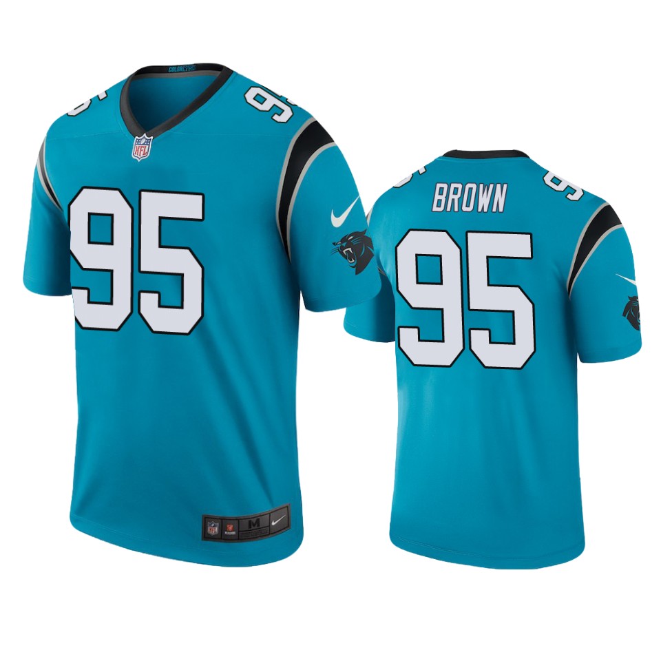 men's color rush legend panthers derrick brown blue jersey