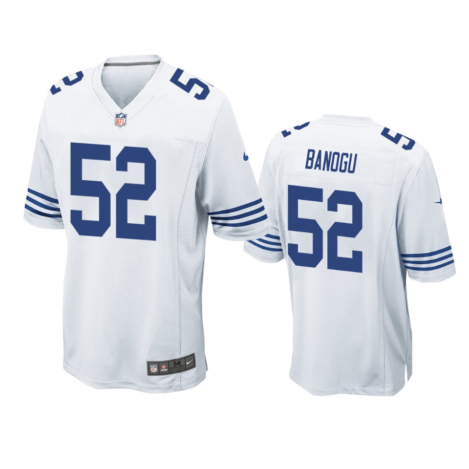 men's colts ben banogu white game jersey