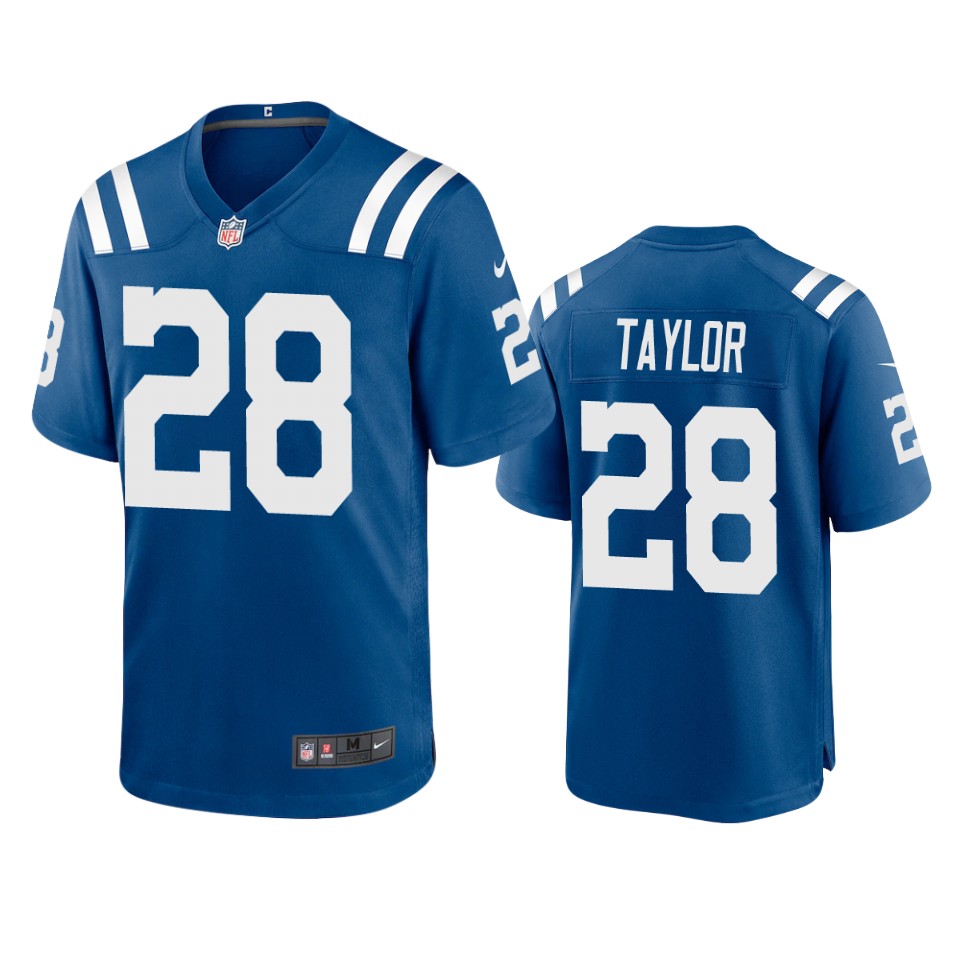 men's colts jonathan taylor royal game jersey