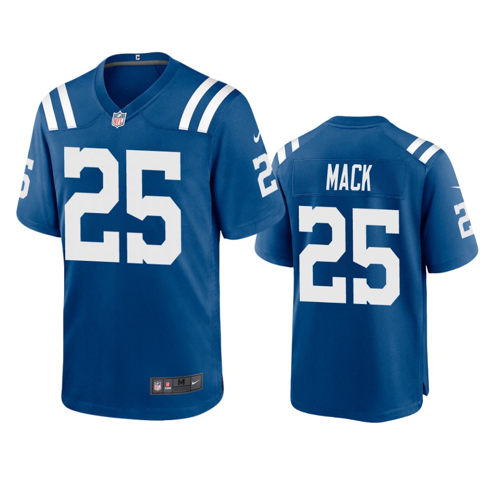 men's colts marlon mack royal 2020 game jersey