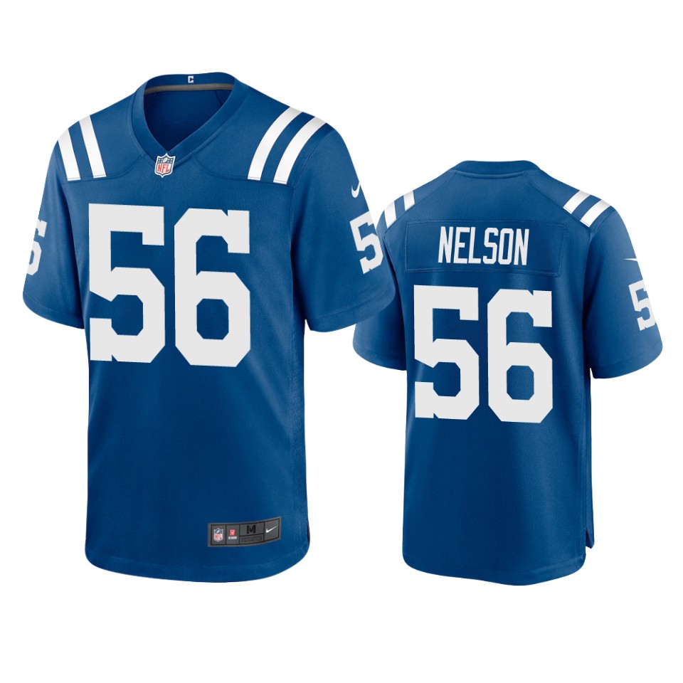 men's colts quenton nelson royal 2020 game jersey
