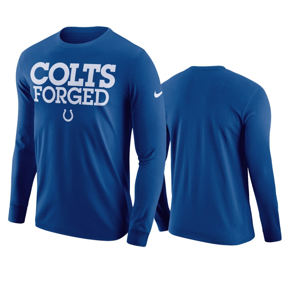 men's colts royal sideline local lockup performance t shirt