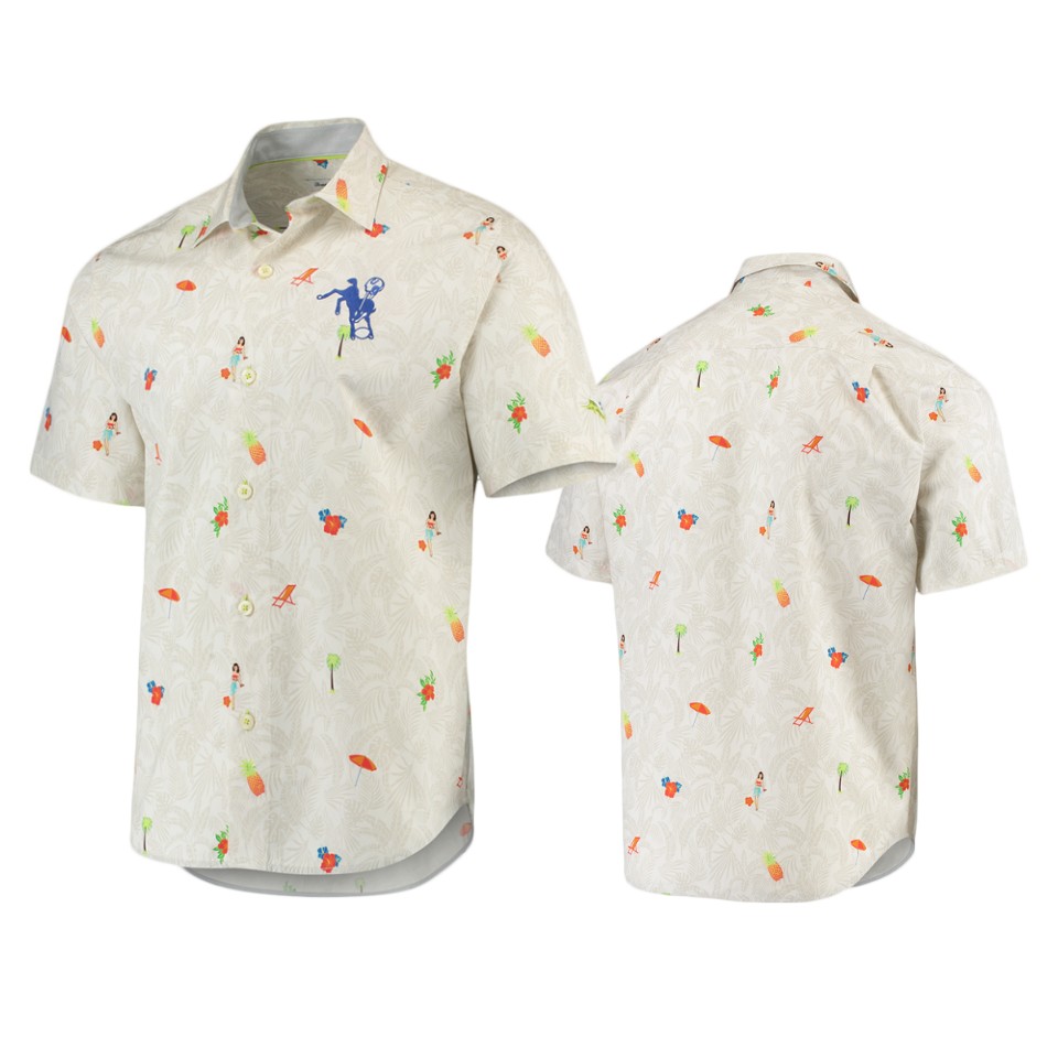 men's colts white beach cation throwback shirt