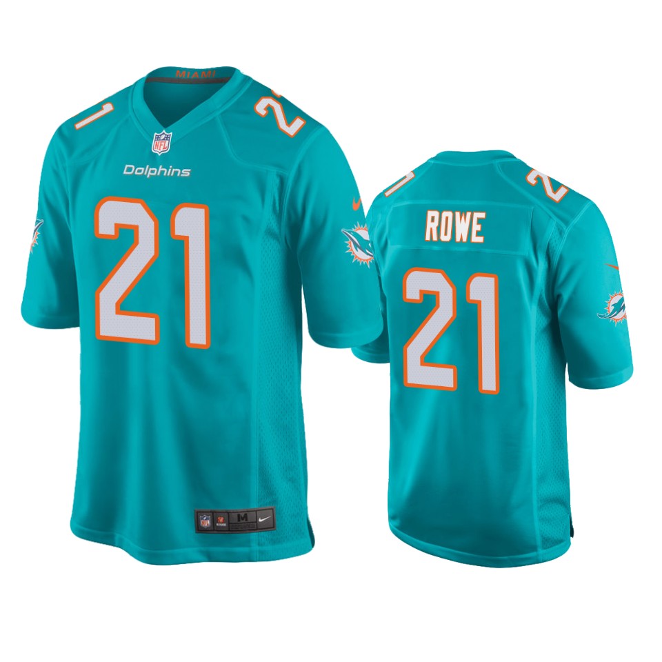 men's dolphins eric rowe aqua game jersey