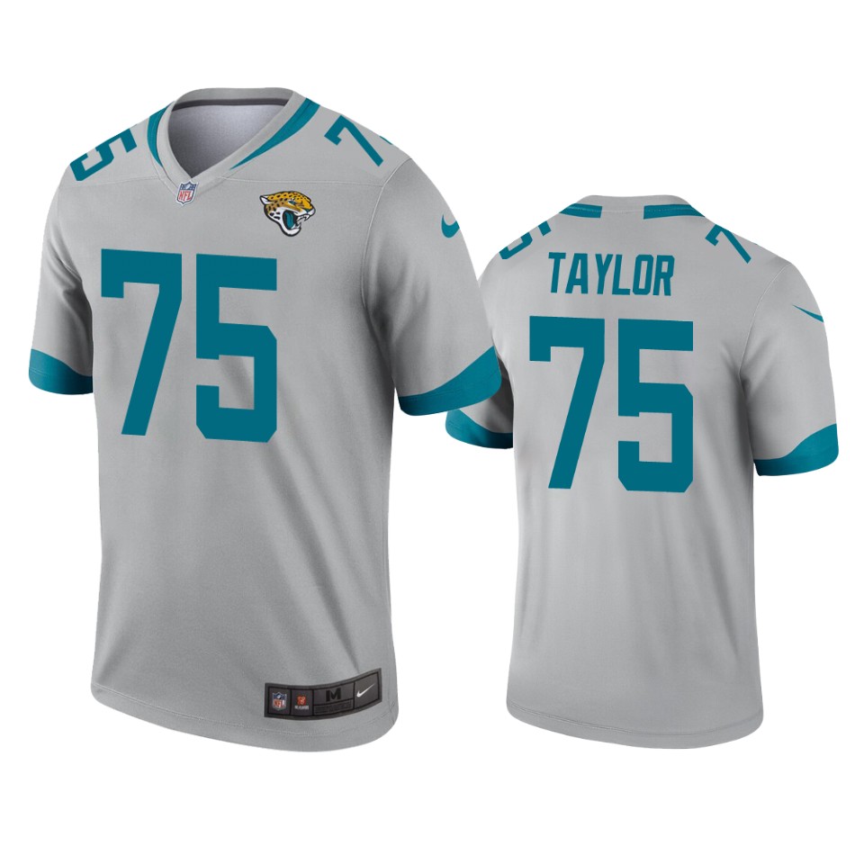 men's jaguars jawaan taylor silver inverted legend jersey