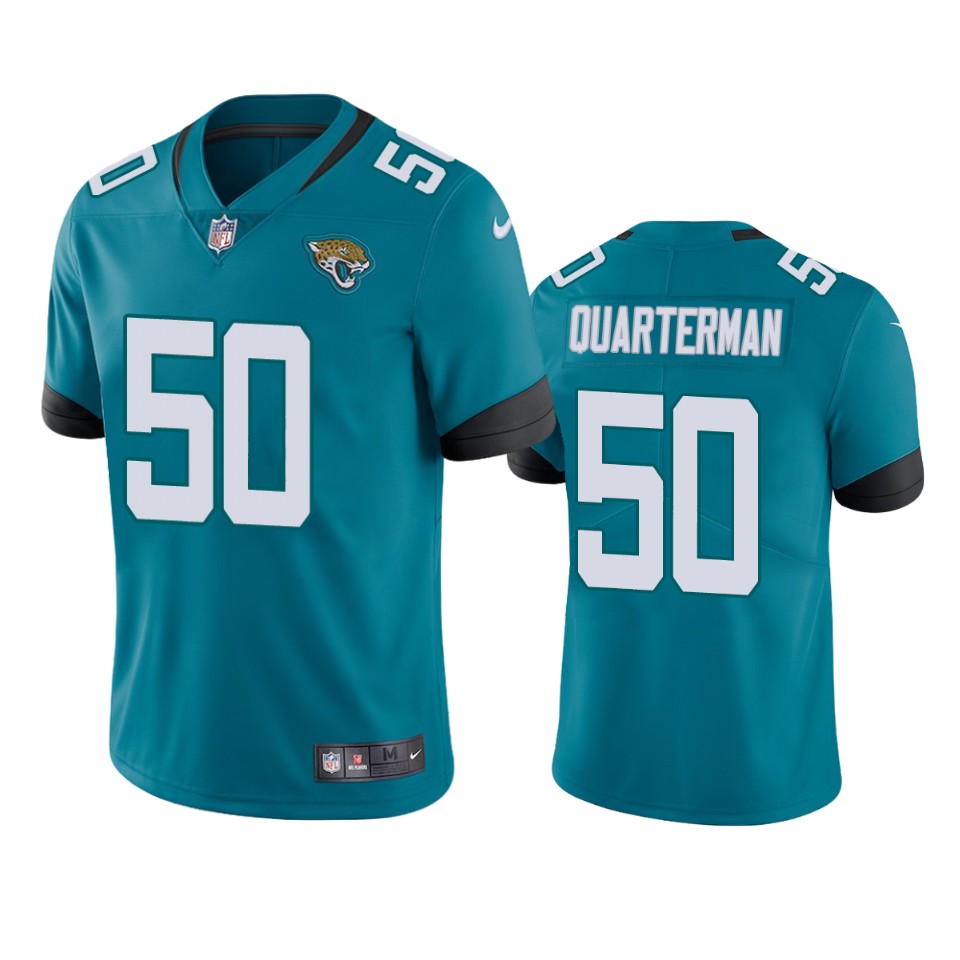 men's jaguars shaquille quarterman teal vapor untouchable limited jersey