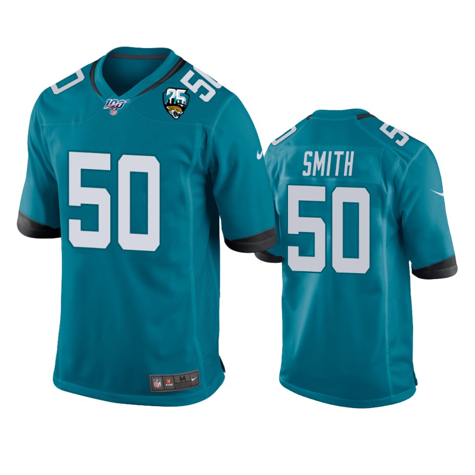 men's jaguars telvin smith teal 25th anniversary game jersey