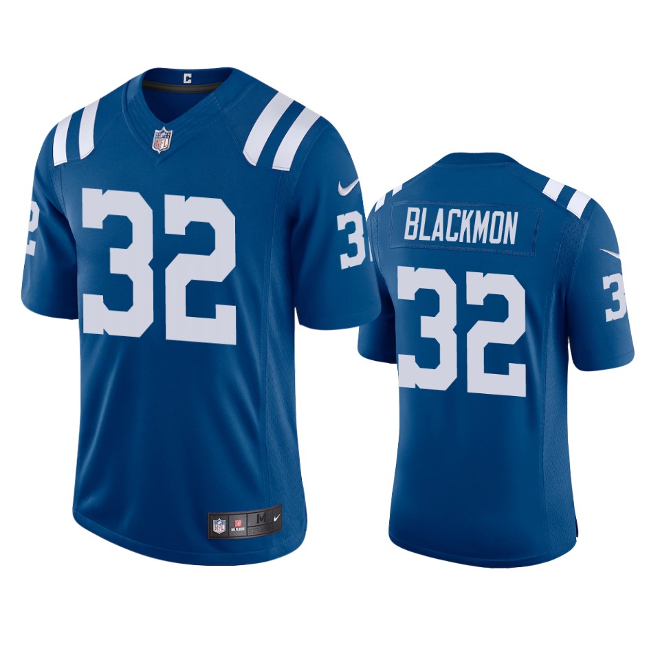 men's julian blackmon colts royal vapor jersey
