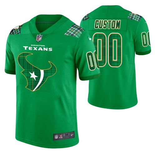 men's-kelly-green-st.-patrick's-day-texans-custom-jersey