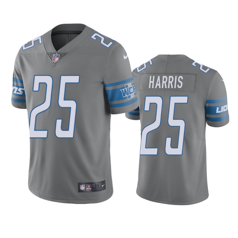 men's lions will harris steel color rush limited jersey