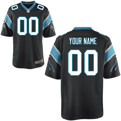 men's carolina panthers customized game team color jerseys