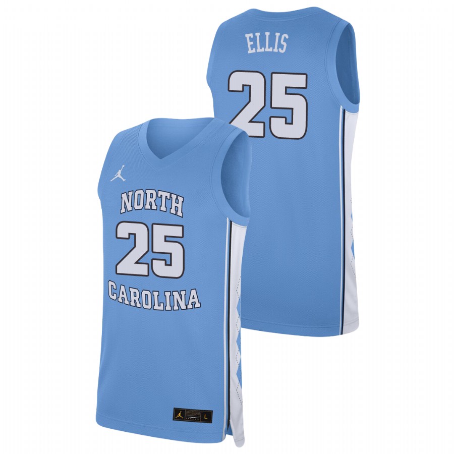 men's north carolina tar heels caleb ellis replica college basketball carolina blue jersey