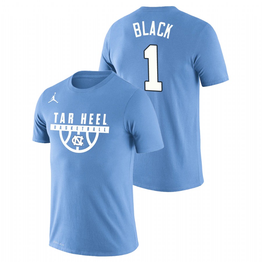 men's north carolina tar heels drop legend basketball leaky black carolina blue t shirt