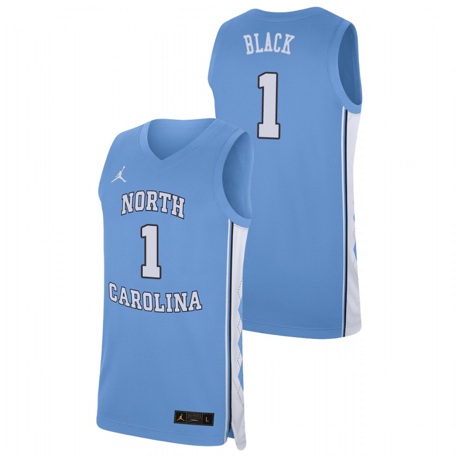 men's north carolina tar heels leaky black replica college basketball carolina blue jersey