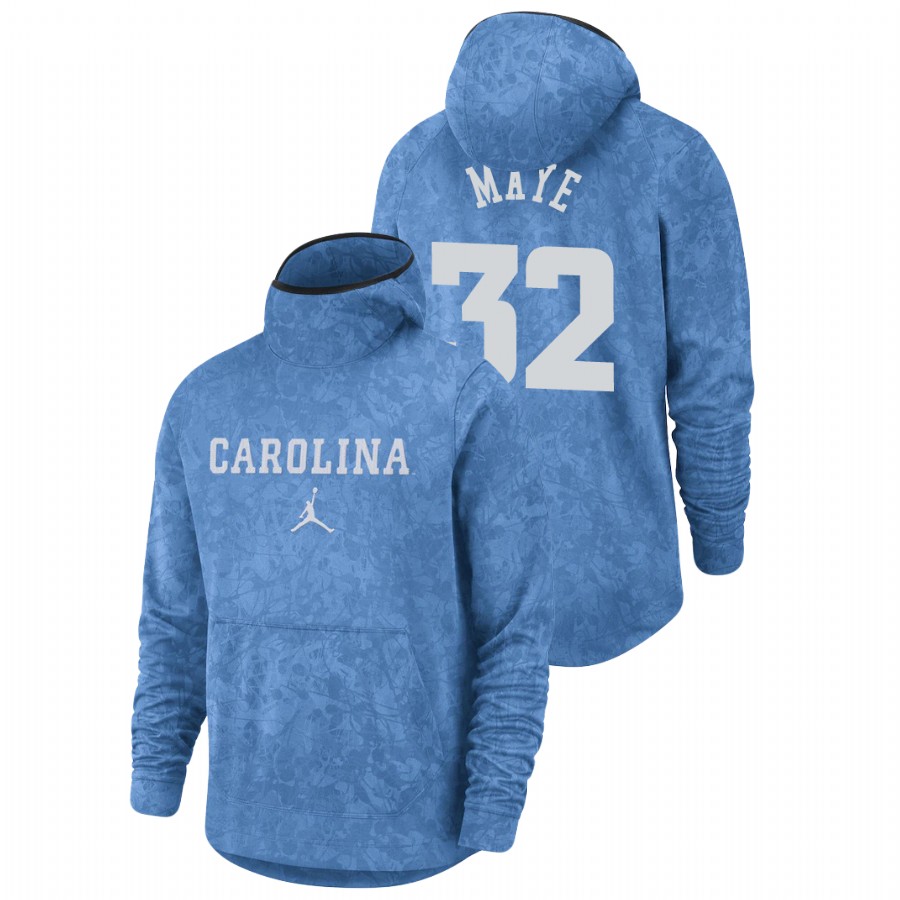 men's north carolina tar heels luke maye team logo pullover carolina blue basketball spotlight hoodie