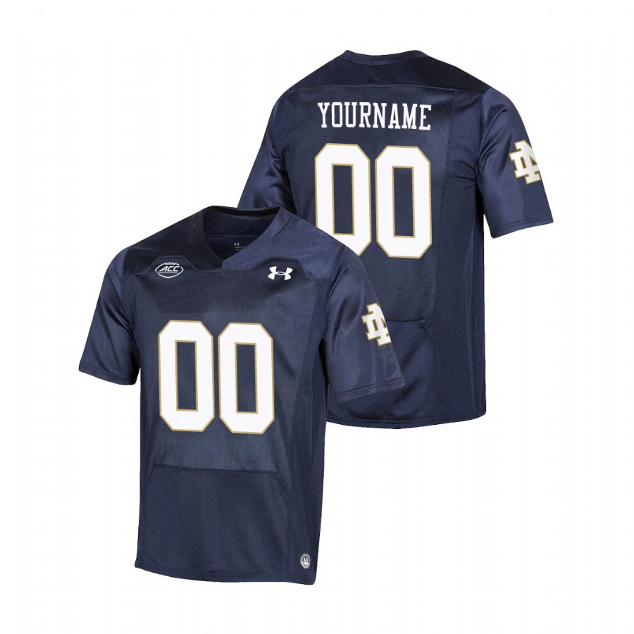 men's notre dame fighting irish custom navy replica college football playoff jersey