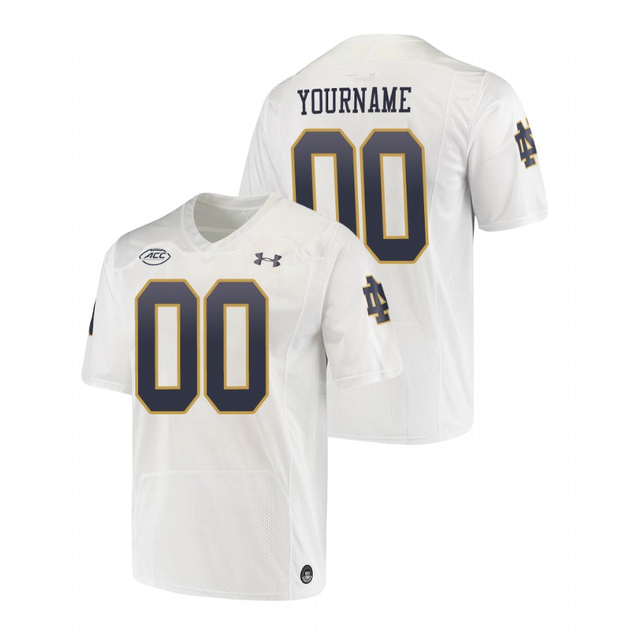 men's notre dame fighting irish custom white replica college football playoff jersey