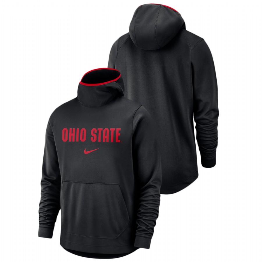men's ohio state buckeyes black basketball spotlight team logo hoodie