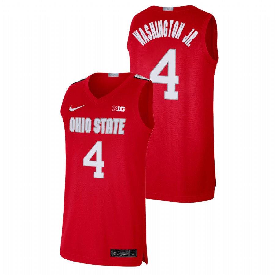 men's ohio state buckeyes duane washington jr. basketball alumni limited scarlet jersey