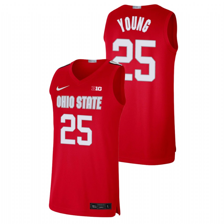 men's ohio state buckeyes kyle young basketball alumni limited scarlet jersey