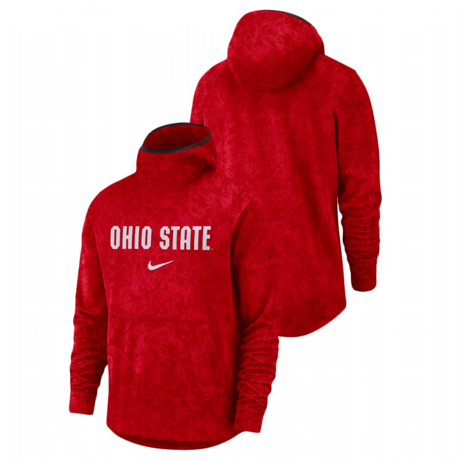men's ohio state buckeyes scarlet basketball spotlight team logo hoodie