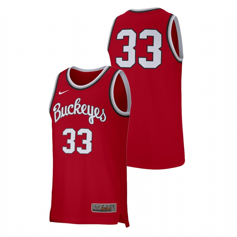 men's ohio state buckeyes scarlet college basketball retro performance jersey