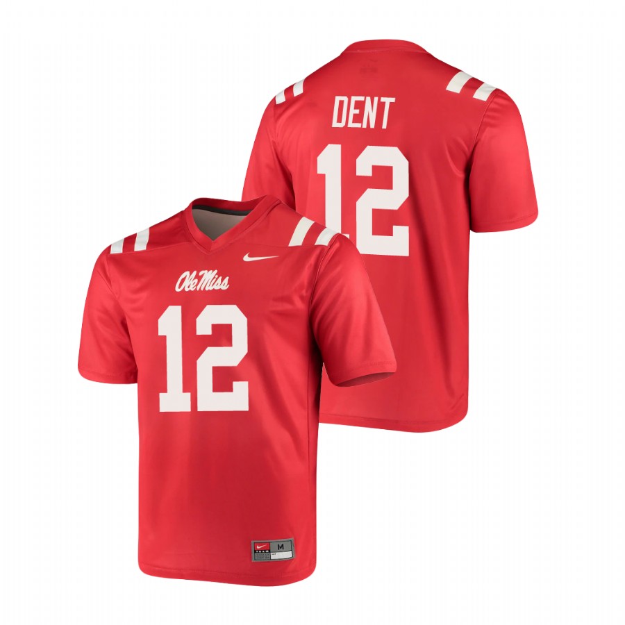 men's ole miss rebels kinkead dent red legend football jersey