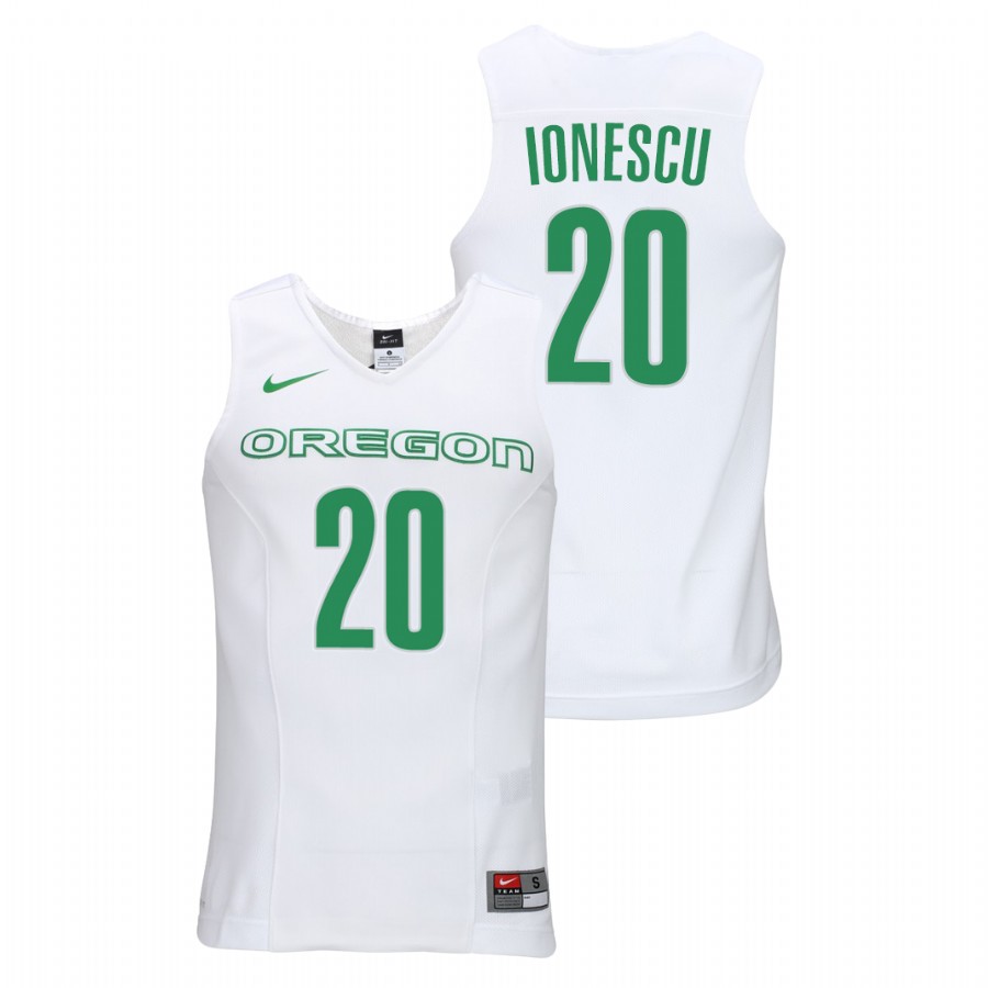 men's oregon ducks sabrina ionescu elite authentic college basketball white jersey