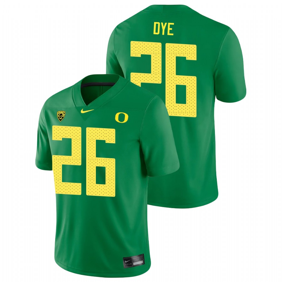 men's oregon ducks travis dye green college football game jersey