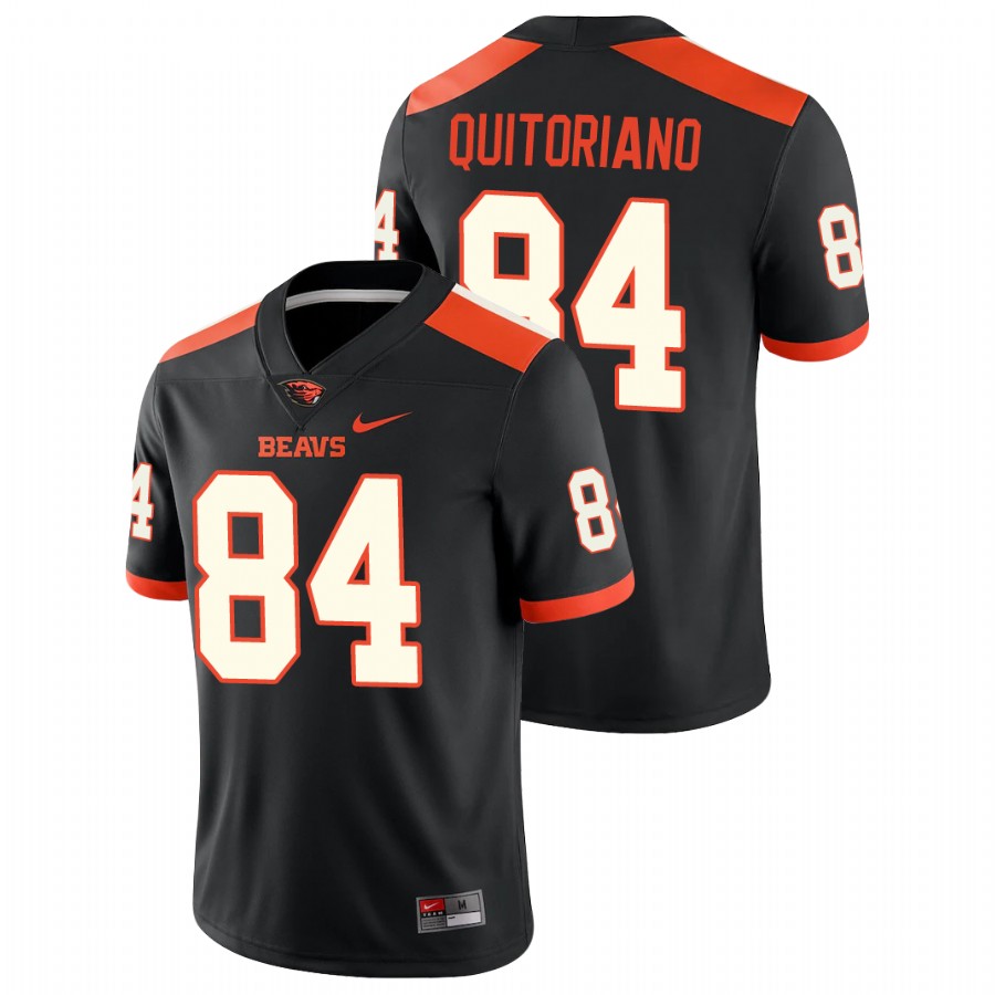 men's oregon state beavers teagan quitoriano black college football game jersey