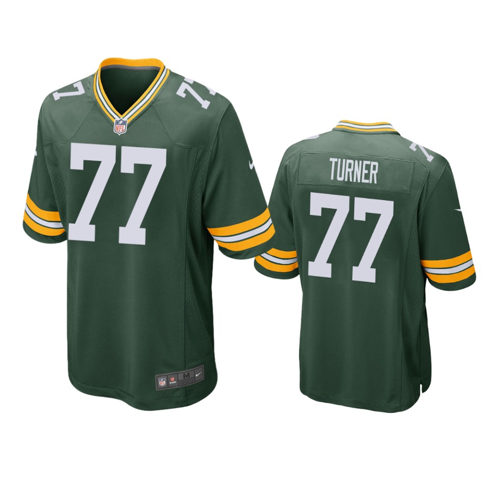 men's packers billy turner green game jersey